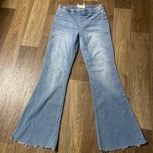 Women's Light Blue Flared Jeans